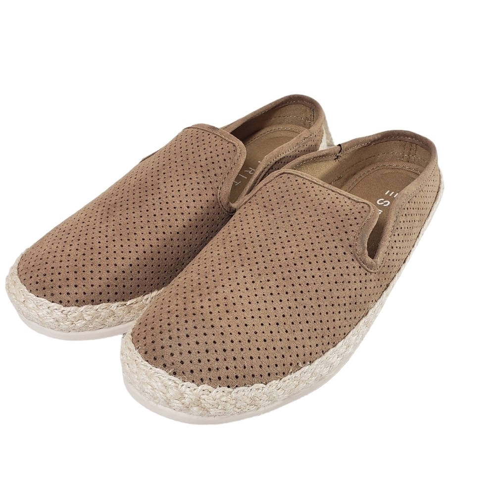 Esprit Elisa Medium Taupe Backless Flats Sz 7M